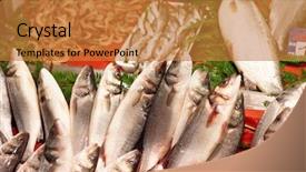  Presentation with istanbul bosphorus bridge turkey - PPT theme with street fish market in istanbul background and a gold colored foreground