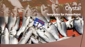  Presentation with istanbul bosphorus bridge turkey - Slide deck having street fish market in istanbul background and a tawny brown colored foreground