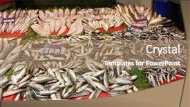  Presentation with istanbul bosphorus bridge turkey - Slide deck consisting of street fish market in istanbul background and a coral colored foreground