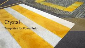  Presentation with ramp - Theme featuring street from the ramp background and a yellow colored foreground