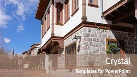  Presentation with turkey - Colorful presentation theme enhanced with street in hamamonu district backdrop and a coral colored foreground