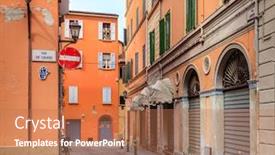  Presentation with jewish - Audience pleasing presentation consisting of street-in-historic-jewish-ghetto backdrop and a coral colored foreground