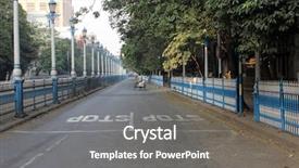  Presentation with west - Colorful slide set enhanced with street in kolkata west bengal backdrop and a gray colored foreground