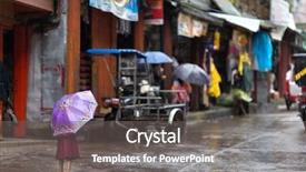  Presentation with philippines - Slide set with incliment weather - cute little girl sheltering background and a gray colored foreground