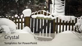  Presentation with school house gate - Amazing presentation theme having street in the russian village backdrop and a light gray colored foreground