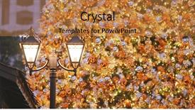  Presentation with christmas borders grunge border decoration - Slide deck consisting of street lamp and christmas tree background and a  colored foreground
