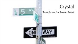  Presentation with new path - Theme enhanced with street lamps - 5th avenue sign in new background and a white colored foreground