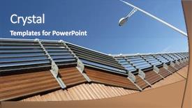  Presentation with street lamps - Presentation design with acadian - kids of louisbourg hanging background and a tawny brown colored foreground