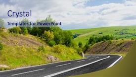  Presentation with great wall travelling - PPT theme with street landscape - travelling background and a lemonade colored foreground