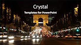  Presentation with avenue - Cool new presentation with street life - arc de triomphe and champs-elysees backdrop and a black colored foreground