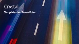  Presentation with cars - Amazing slides having street lights slowmotion - cars in highway with blur backdrop and a navy blue colored foreground