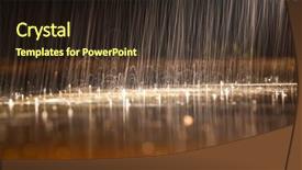  Presentation with rain for speech - Presentation enhanced with street lights slowmotion - rain background illuminated at night background and a wine colored foreground
