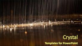  Presentation with street lights - Beautiful presentation featuring street lights slowmotion - rain background illuminated at night backdrop and a wine colored foreground