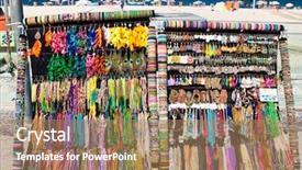  Presentation with brazil - PPT layouts with street market in rio background and a coral colored foreground