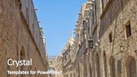  Presentation with knights - Amazing slides having street of knights in old backdrop and a violet colored foreground