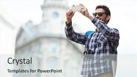  Presentation with budget - Theme with street of old city background and a light gray colored foreground