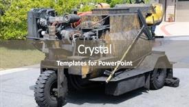  Presentation with lays - Colorful PPT theme enhanced with street rehabilitation and slurry seal backdrop and a gray colored foreground