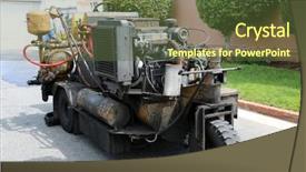  Presentation with lays - PPT layouts having street rehabilitation and slurry seal background and a tawny brown colored foreground