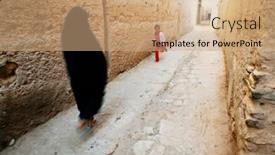  Presentation with africa - Cool new slides with street scene in meknes morocco africa backdrop and a coral colored foreground