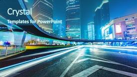  Presentation with street shanghai night - Cool new presentation with street shanghai night - professional use auto advertising backplate backdrop and a ocean colored foreground