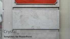  Presentation with wall street - Beautiful PPT layouts featuring street-sign-on-a-wall backdrop and a light gray colored foreground