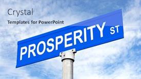  Presentation with inference - PPT layouts having street-sign-with-road background and a light blue colored foreground