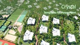  Presentation with helicopter - Amazing PPT layouts having street soccer - residential district aerial view backdrop and a tawny brown colored foreground