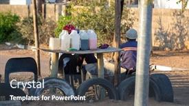  Presentation with chemicals - Cool new presentation with street-vendors-of-chemicals backdrop and a tawny brown colored foreground