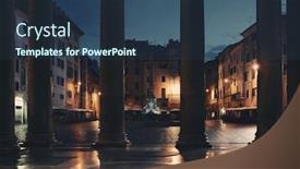  Presentation with rome italy - Theme having street view from pantheon at night it is one of the best-preserved ancient roman buildings in rome italy background and a tawny brown colored foreground