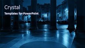  Presentation with preserved - Presentation having street-view-from-pantheon background and a navy blue colored foreground