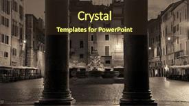  Presentation with preserved - Slide deck having street view from pantheon background and a tawny brown colored foreground