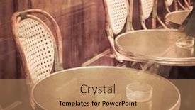  Presentation with paris france - Slide set having street-view-of-a-coffee background and a coral colored foreground