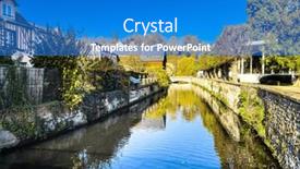  Presentation with france - Slide set having street-view-of-downtown-dreux background and a teal colored foreground