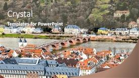  Presentation with street - Presentation consisting of street-view-of-heidelberg background and a gray colored foreground