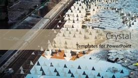  Presentation with old buildings - PPT theme having street-view-of-old-buildings background and a coral colored foreground