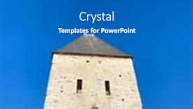  Presentation with street - Slide set consisting of street-view-of-old-village background and a gray colored foreground