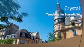  Presentation with street - Theme with street-view-of-reims background and a teal colored foreground