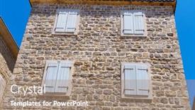  Presentation with old soho street - PPT layouts featuring street-view-of-the-old and a coral colored foreground