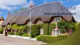  Presentation with country - Cool new PPT layouts with street-view-of-traditional-english backdrop and a light blue colored foreground