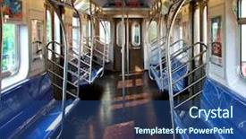  Presentation with route - Theme consisting of streetcar - view of interior background and a  colored foreground