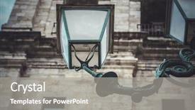  Presentation with iranian traditional architecture - Presentation consisting of streetlamp - exterior traditional street lamp background and a  colored foreground