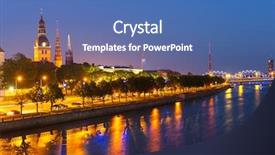  Presentation with peter - Cool new presentation with streetlamp - skyline of riga seen across backdrop and a ocean colored foreground