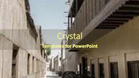  Presentation with neighborhood - Colorful slides enhanced with streets-of-al-fahidi-historical backdrop and a tawny brown colored foreground