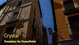  Presentation with architecture city - Amazing presentation having streets-of-the-city-toledo backdrop and a wine colored foreground