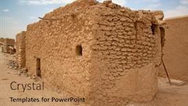  Presentation with riyadh - Amazing theme having streets-of-the-old-city backdrop and a coral colored foreground