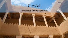  Presentation with saudi arabia - Cool new slides with streets of the old city backdrop and a light blue colored foreground