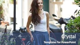  Presentation with italian - Cool new PPT layouts with streets of the old italian backdrop and a ocean colored foreground