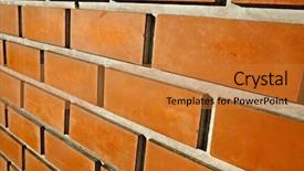  Presentation with brick - Audience pleasing PPT layouts consisting of strength limitations - bare brick wall angle closeup backdrop and a gold colored foreground