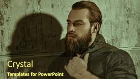  Presentation with black men - Presentation design featuring strength-of-men-a-portrait background and a tawny brown colored foreground