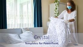  Presentation with strength - Cool new slide deck with strength-training-outdoors-focus backdrop and a lemonade colored foreground